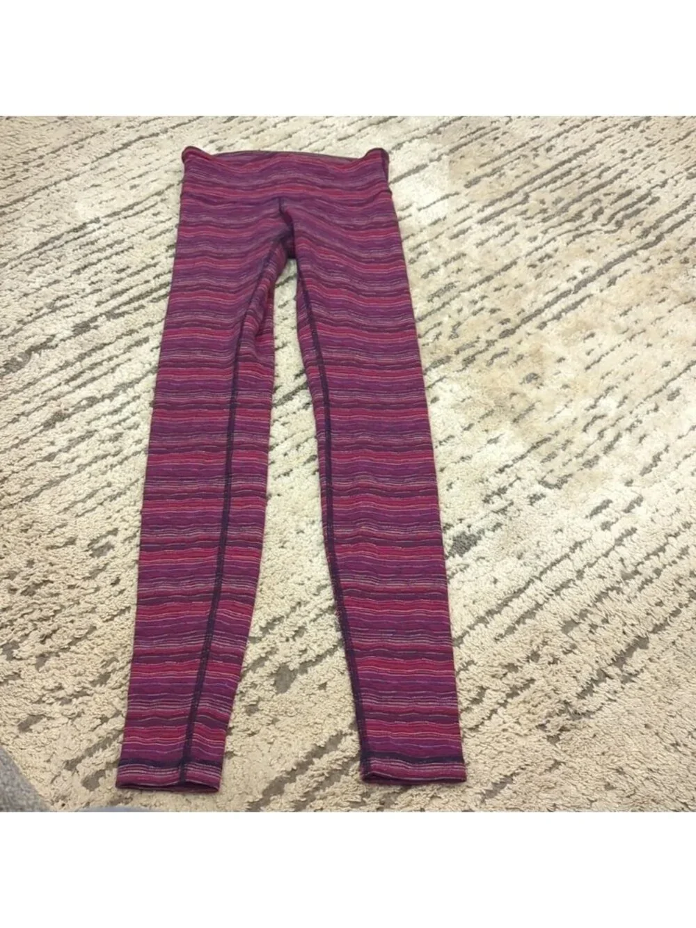 Lululemon Wunder Under Pant III Space Dye Twist Regal Plum Alarming